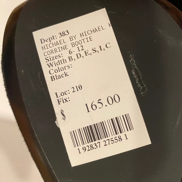 Michael Kors corrine bootie ankle boots black 9.5 - Picture 8 of 11